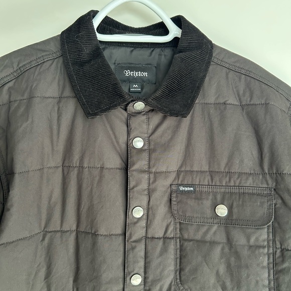 Brixton Men's Black Quilted Shirt Jacket - Picture 3 of 9